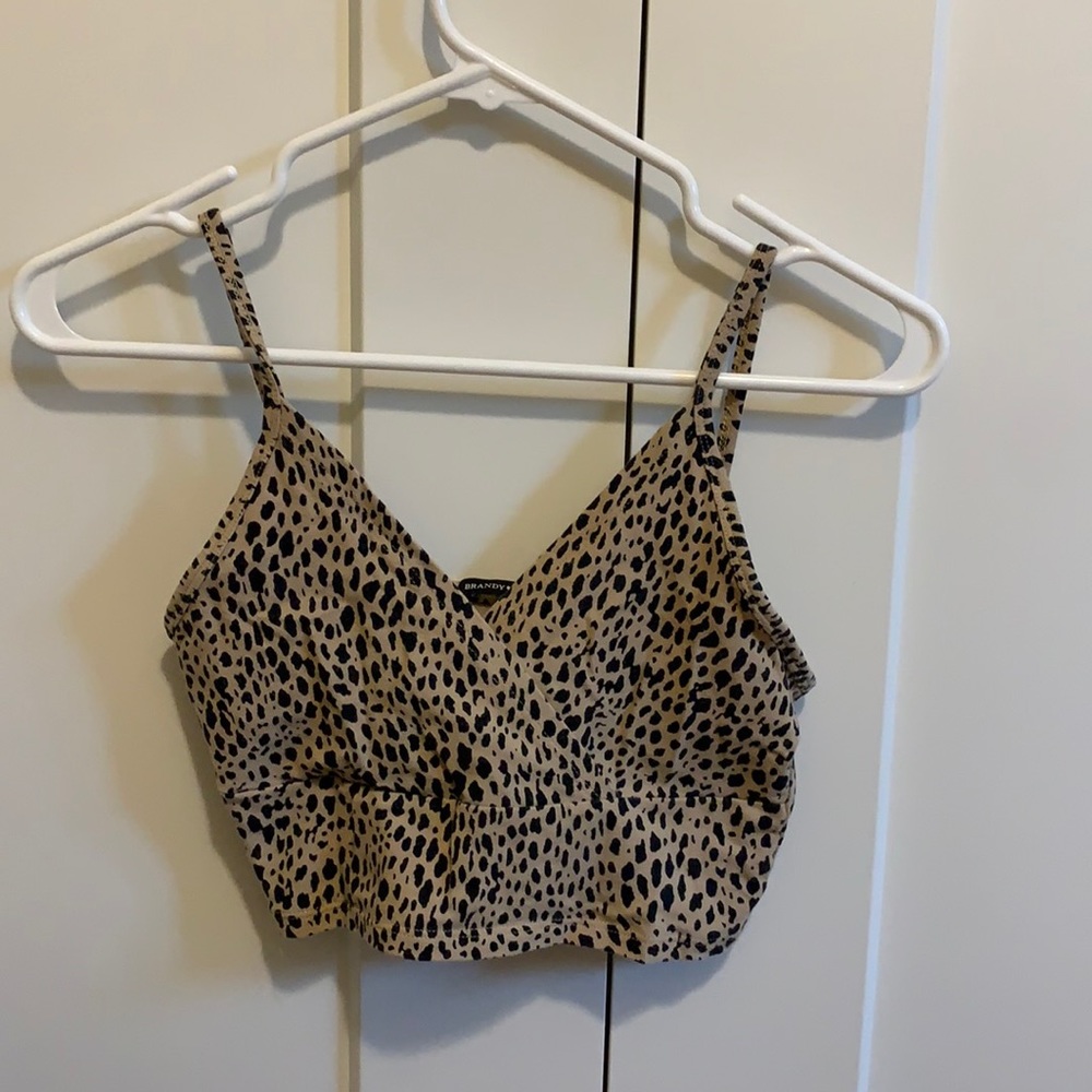 Brandy Melville cheetah tank top
